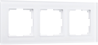 Рамка для выключателя Werkel W0031105 / a051286 (белый матовый/стекло) - 