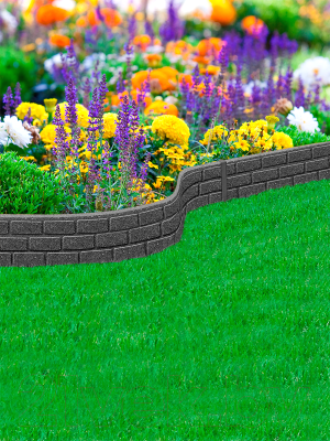 Бордюр садовый Multy Home Bricks EU5000164-6 (6шт, серый)