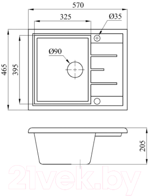 Мойка кухонная AV Engineering Platinum AV765495PBK (черный)