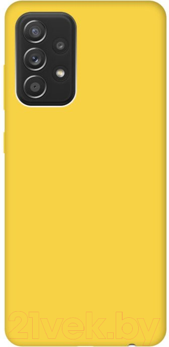 Чехол-накладка Case Cheap Liquid для Galaxy A52 (желтый) — фото 2