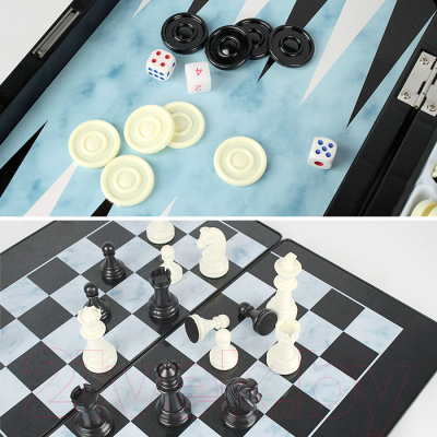 Набор настольных игр Darvish 3 в 1 шашки, шахматы, нарды / DV-T-993