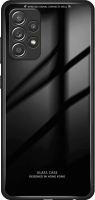 Чехол-накладка Case Glassy для Galaxy A52 (черный) - 