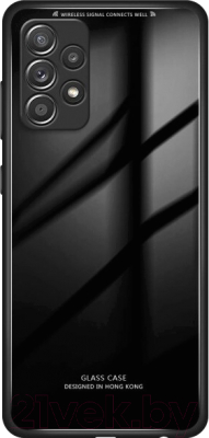 Чехол-накладка Case Glassy для Galaxy A52 (черный)