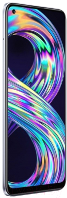 Смартфон Realme 8 6GB/128GB / RMX3085 (кибер серебристый)