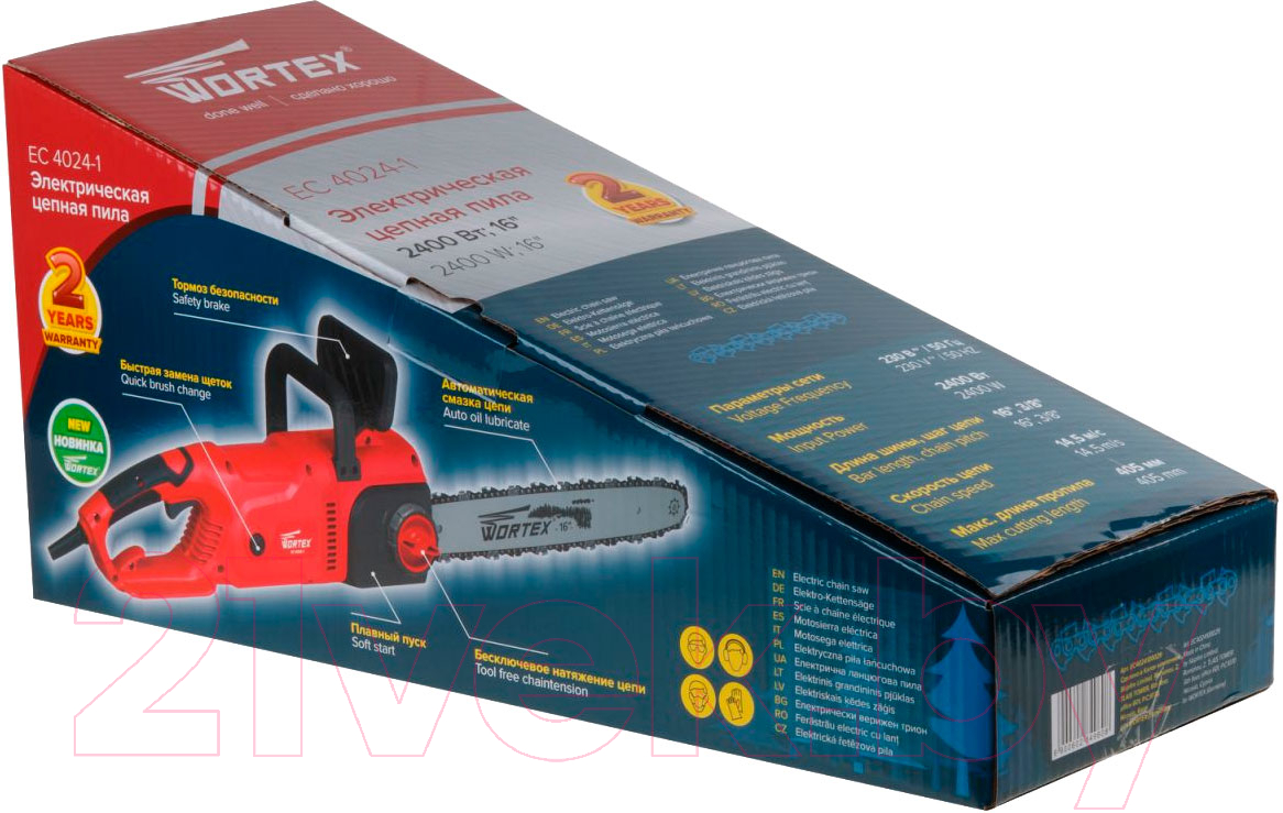Электропила цепная Wortex EC 4024-1 (EC4024100029) — фото 7