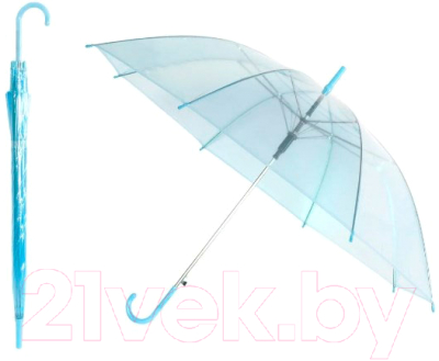 Зонт-трость Sipl BQ13B (прозрачный голубой)