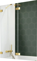 

Стеклянная шторка для ванны Radaway, Essenza Pro Gold PND II 100 L / 10102100-09-01L