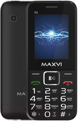 Мобильный телефон Maxvi P2 (черный)