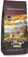 Сухой корм для собак Landor Для взрослых собак мелких пород ягненок с рисом / 7843339 (15кг) - 