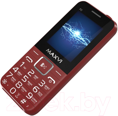 Мобильный телефон Maxvi P2 (винный красный)