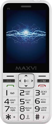 Мобильный телефон Maxvi P3 (белый)