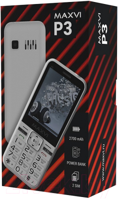 Мобильный телефон Maxvi P3 (белый)