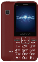 Мобильный телефон Maxvi P3 (винный красный) - 