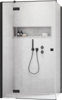 

Душевой уголок Radaway, Essenza New Black KDJ 80x70 L / 385043-54-01L + 384048-54-01