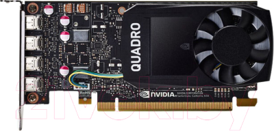 

Видеокарта PNY, Quadro P1000V2 4GB (VCQP1000DVIV2-PB)