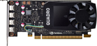 

Видеокарта PNY, Nvidia Quadro P1000 DVI 4GB GDDR5 (VCQP1000DVIV2BLK-1)