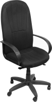 Кресло офисное Деловая обстановка Вега Стандарт флок (черный) - 