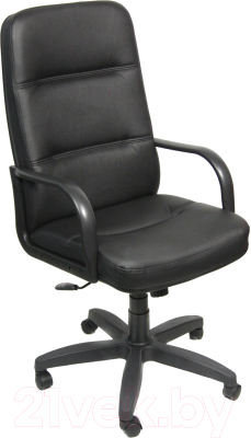 Кресло офисное Деловая обстановка Зенит Стандарт (кожа/черный)