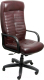 Кресло офисное Деловая обстановка Консул Стандарт кожа люкс (коричневый) - 