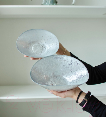 Изображение товара Салатник Greggio Dogale/Sole E Luna Foglia Argento Silver Leaf / 51310241 (серебристый)