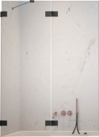 

Стеклянная шторка для ванны Radaway, Essenza Pro Black PND II 100 L / 10102100-54-01L