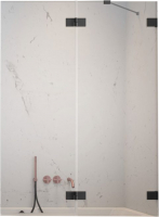 

Стеклянная шторка для ванны Radaway, Essenza Pro Black PND II 100 R / 10102100-54-01R