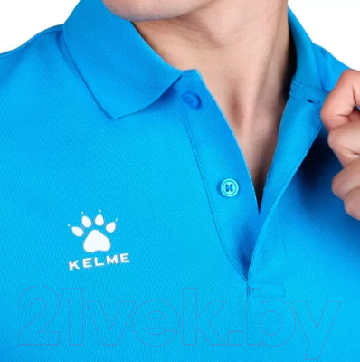 Футболка спортивная Kelme Polo Men / 3891064-906 (XS, голубой)