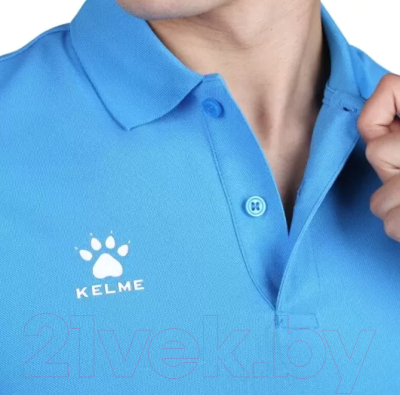 Футболка спортивная Kelme Polo Men / 3891064-906 (XL, голубой)