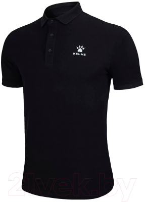 Футболка спортивная Kelme Short Sleeve Polo Shirt / 3891064-000 (S, черный)