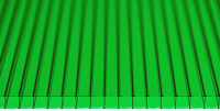 Сотовый поликарбонат КомфортПром Астра 3м 3.8мм (зеленый) - 