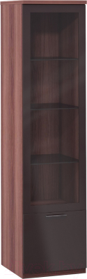 

Шкаф-пенал с витриной Шатура, Rimini Choco F9W-01.CH/CI / 480923
