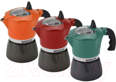 Гейзерная кофеварка Vitesse VS-2642 (оранжевый)