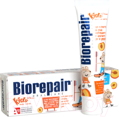 Зубная паста Biorepair Kids со вкусом персика (50мл)
