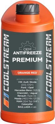 Антифриз CoolStream Premium 40 / CS-010102 (5кг, оранжевый)