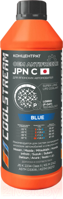 Антифриз CoolStream JPN C концентрат / CS-011014-C (1.5л, синий)
