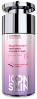 Крем для лица Icon Skin Aqua Recovery увлажняющий минеральный с гиалуроновой кислотой (30мл) - 