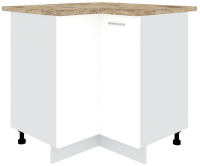 Шкаф-стол кухонный Кортекс-мебель Корнелия Лира НШУ угловой (белый/мадрид) - 