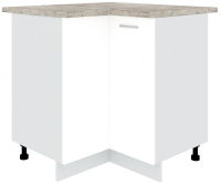 Шкаф-стол кухонный Кортекс-мебель Корнелия Лира НШУ угловой (белый/марсель) - 