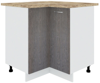 Шкаф-стол кухонный Кортекс-мебель Корнелия Лира НШУ угловой (береза/мадрид) - 