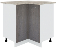 Шкаф-стол кухонный Кортекс-мебель Корнелия Лира НШУ угловой (береза/марсель) - 