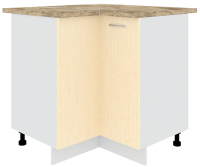 Шкаф-стол кухонный Кортекс-мебель Корнелия Лира НШУ угловой (венге светлый/мадрид) - 