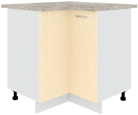 Шкаф-стол кухонный Кортекс-мебель Корнелия Лира НШУ угловой (венге светлый/марсель) - 