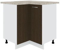 Шкаф-стол кухонный Кортекс-мебель Корнелия Лира НШУ угловой (венге/марсель) - 