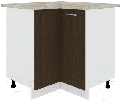 Шкаф-стол кухонный Кортекс-мебель Корнелия Лира НШУ угловой (венге/марсель)