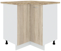 Шкаф-стол кухонный Кортекс-мебель Корнелия Лира НШУ угловой (дуб сонома/мадрид) - 