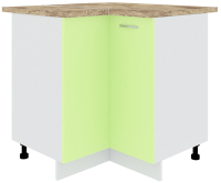Шкаф-стол кухонный Кортекс-мебель Корнелия Лира НШУ угловой (зеленый/мадрид) - 