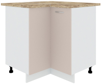 Шкаф-стол кухонный Кортекс-мебель Корнелия Лира НШУ угловой (капучино/мадрид) - 