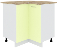 Шкаф-стол кухонный Кортекс-мебель Корнелия Лира НШУ угловой (салатовый/мадрид) - 