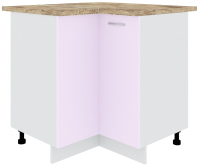 Шкаф-стол кухонный Кортекс-мебель Корнелия Лира НШУ угловой (сирень/мадрид) - 