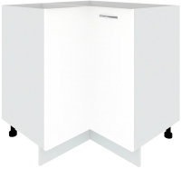 Шкаф-стол кухонный Кортекс-мебель Корнелия Лира НШУ без столешницы угловой (белый) - 